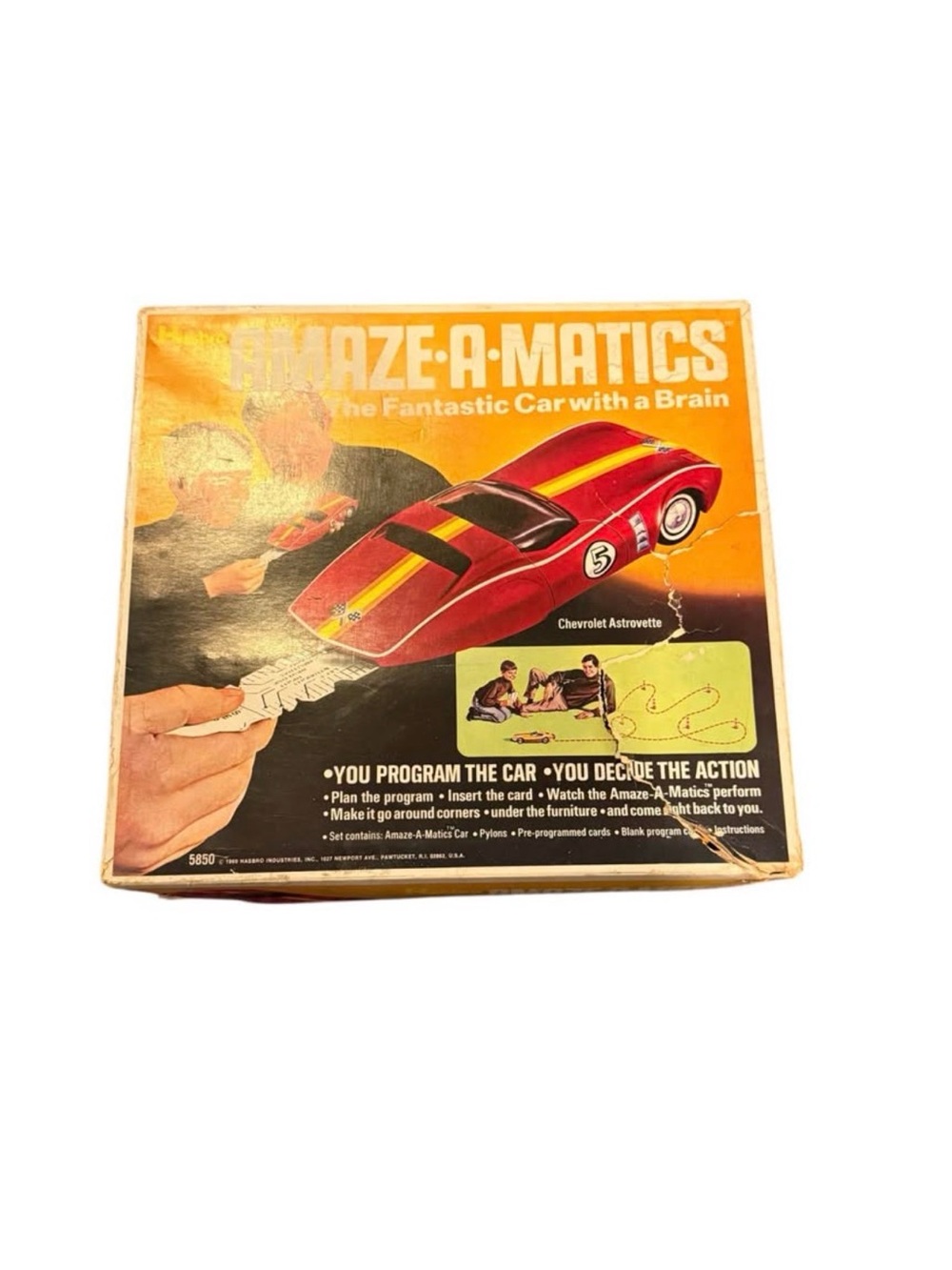 Vintage Hasbro Amaze-A-Matics Chevrolet Astrovette Car With A Brain In Box Japan
